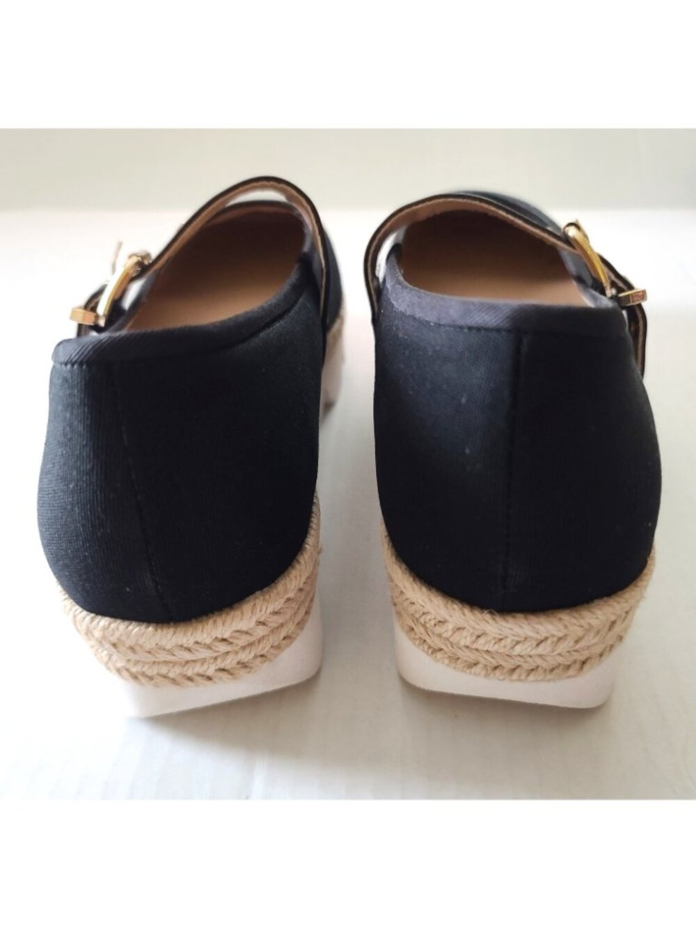 Silent D MIMI Mary Jane Platform Shoes Black US 9.5 EU 41 Canvas Funky NEW - Picture 7 of 10